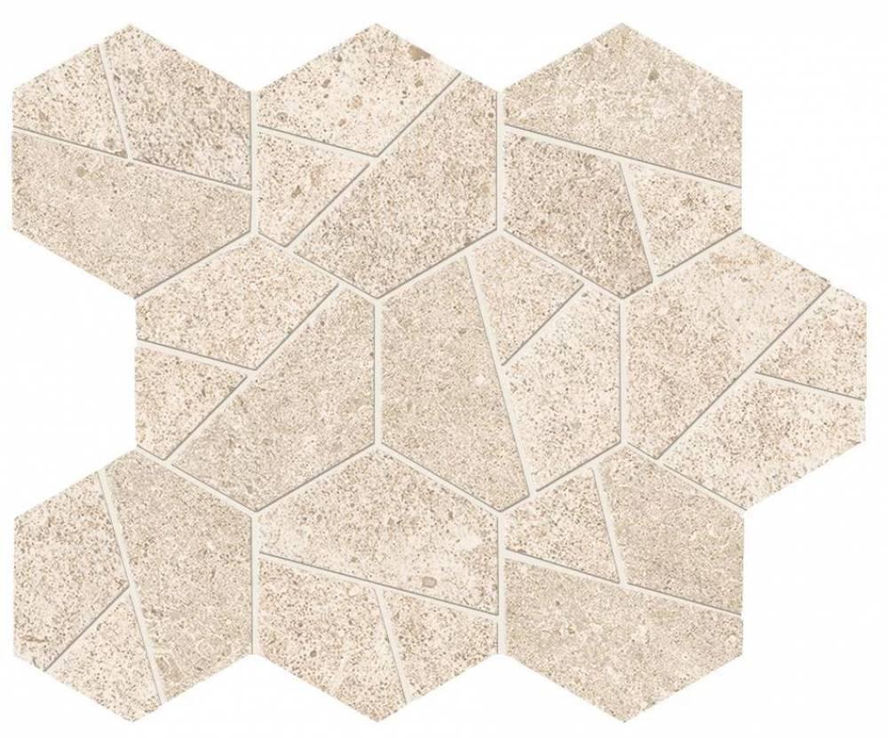 ATLAS CONCORDE BOOST STONE IVORY MOSAICO HEX 25X28,5 по лучшей цене ...